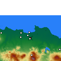 Nearby Forecast Locations - Dżakarta - mapa