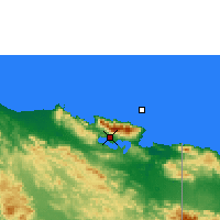 Nearby Forecast Locations - Jayapura - mapa