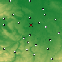 Nearby Forecast Locations - Merseburg - mapa