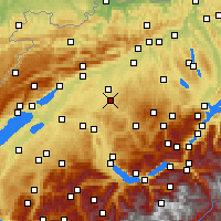 Nearby Forecast Locations - Burgdorf - mapa