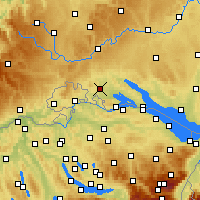 Nearby Forecast Locations - Singen - mapa