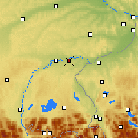 Nearby Forecast Locations - Altötting - mapa