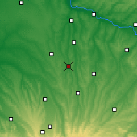 Nearby Forecast Locations - Vic-Fezensac - mapa