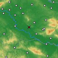 Nearby Forecast Locations - Kutina - mapa