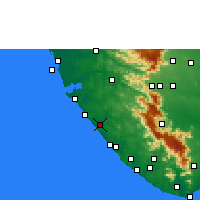 Nearby Forecast Locations - Attingal - mapa