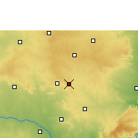 Nearby Forecast Locations - Badepalle - mapa