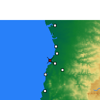 Nearby Forecast Locations - Daman i Diu - mapa