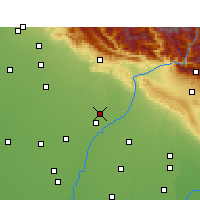 Nearby Forecast Locations - Jagadhri - mapa