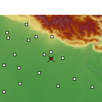 Nearby Forecast Locations - Kichha - mapa