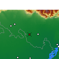 Nearby Forecast Locations - Mathabhanga - mapa