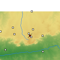Nearby Forecast Locations - Mhowgaon - mapa