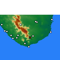 Nearby Forecast Locations - Panagudi - mapa