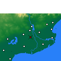 Nearby Forecast Locations - Tanuku - mapa