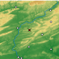 Nearby Forecast Locations - Shamokin - mapa
