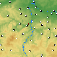 Nearby Forecast Locations - Černošice - mapa