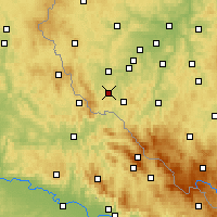 Nearby Forecast Locations - Domažlice - mapa
