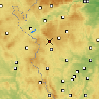 Nearby Forecast Locations - Mariańskie Łaźnie - mapa