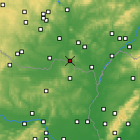 Nearby Forecast Locations - Mikulov - mapa
