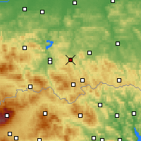 Nearby Forecast Locations - Grybów - mapa