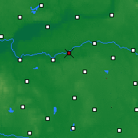 Nearby Forecast Locations - Sieraków - mapa