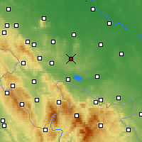 Nearby Forecast Locations - Ziębice - mapa