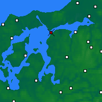 Nearby Forecast Locations - Løgstør - mapa