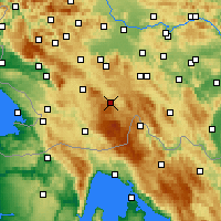 Nearby Forecast Locations - Loška dolina - mapa