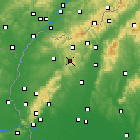 Nearby Forecast Locations - Brezová pod Bradlom - mapa