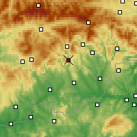 Nearby Forecast Locations - Hnúšťa - mapa