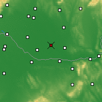Nearby Forecast Locations - Kolárovo - mapa