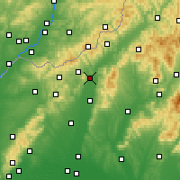 Nearby Forecast Locations - Nowe Miasto nad Wagiem - mapa
