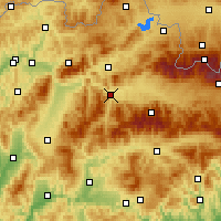 Nearby Forecast Locations - Rużomberk - mapa