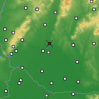 Nearby Forecast Locations - Sereď - mapa