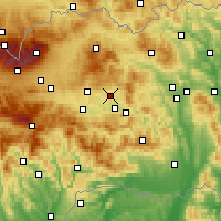 Nearby Forecast Locations - Spiskie Podgrodzie - mapa