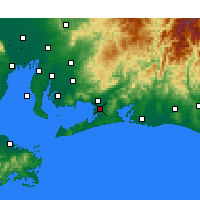 Nearby Forecast Locations - Toyohashi - mapa