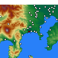 Nearby Forecast Locations - Hiratsuka - mapa