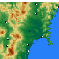 Nearby Forecast Locations - Ōsaki - mapa
