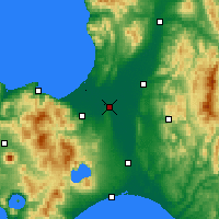 Nearby Forecast Locations - Ebetsu - mapa