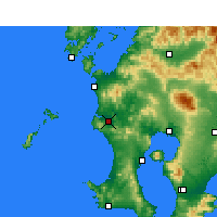 Nearby Forecast Locations - Satsumasendai - mapa