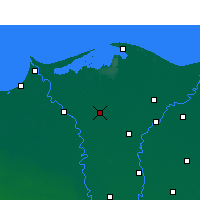 Nearby Forecast Locations - Kafr asz-Szajch - mapa