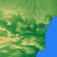 Nearby Forecast Locations - Prowadija - mapa