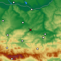 Nearby Forecast Locations - Pawlikeni - mapa