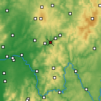 Nearby Forecast Locations - Bad Soden-Salmünster - mapa
