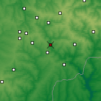 Nearby Forecast Locations - Zuhres - mapa