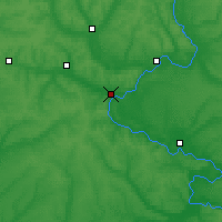 Nearby Forecast Locations - Zmijiw - mapa