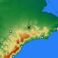 Nearby Forecast Locations - Biłohirsk - mapa