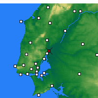 Nearby Forecast Locations - Castanheira do Ribatejo e Cachoeiras - mapa