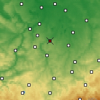 Nearby Forecast Locations - Zeitz - mapa