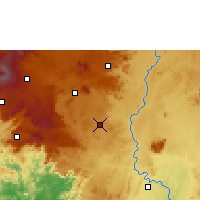 Nearby Forecast Locations - Bangangté - mapa