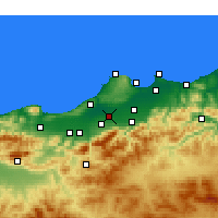 Nearby Forecast Locations - Bufarik - mapa